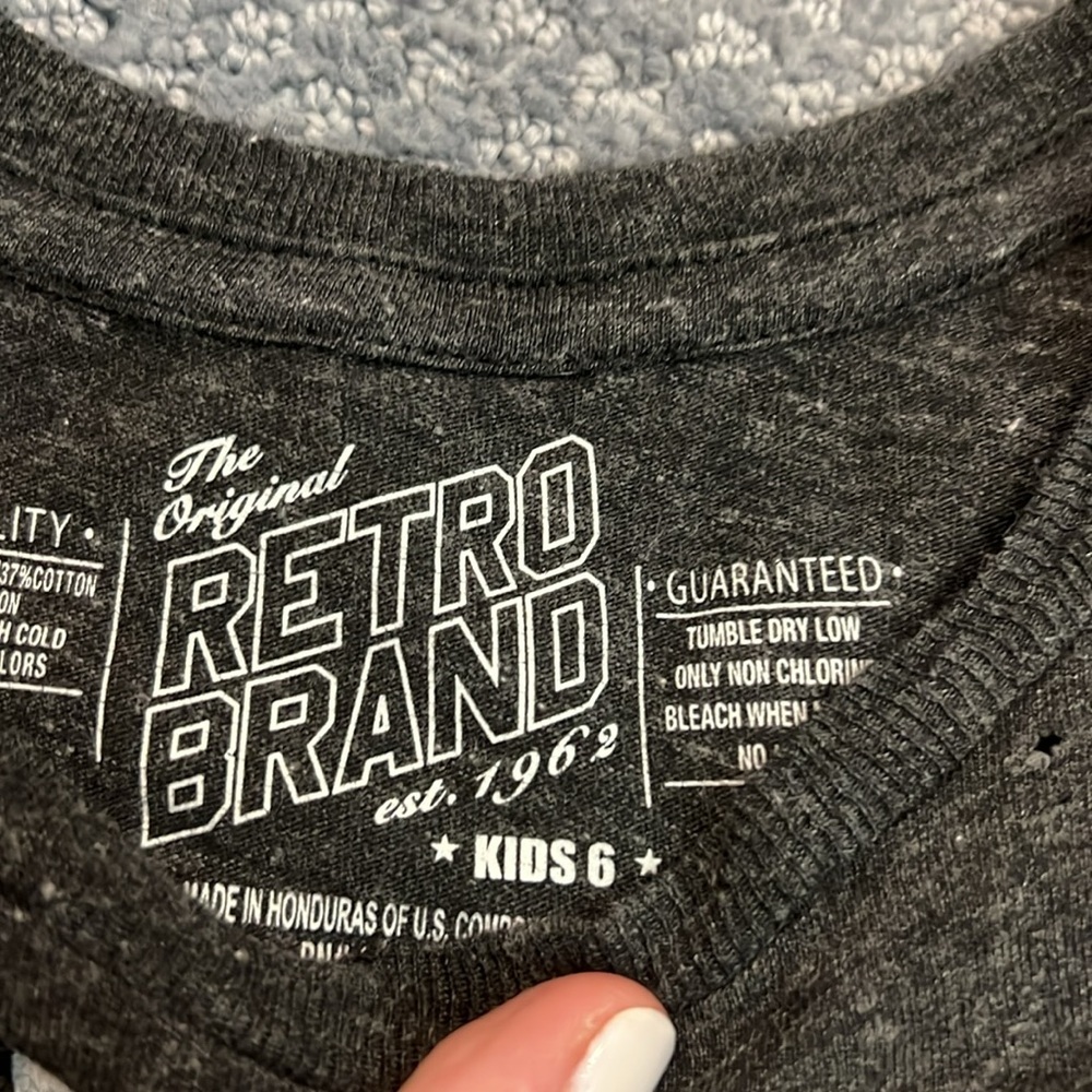Original retro brand Gray Short Sleeve Tee Casual Style “ living my best life” - Picture 3 of 3